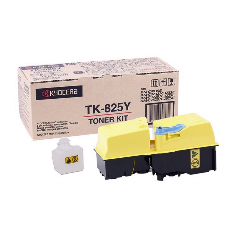 Kyocera TK 825Y Toner Sarı Orjinal Yellow