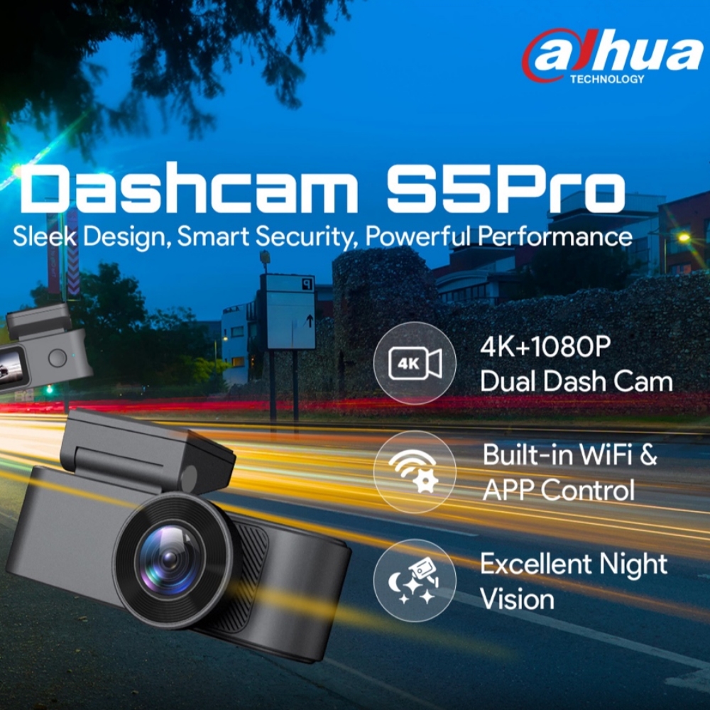 Dahua S5 Pro Dash Cam Araç İçi Kamera - Görsel 2